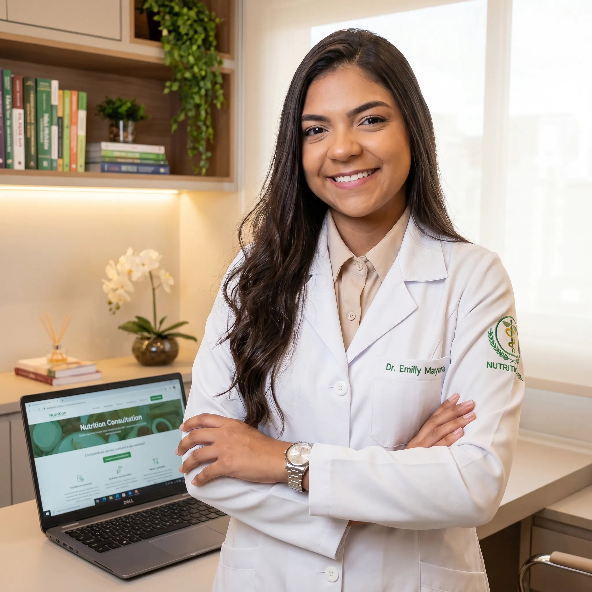 Paciente acompanhando sua evolução durante o retorno nutricional online